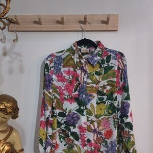Elie Tahari Multicolor Floral Shirt